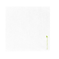 Servilleta de fibra de bambú blanca 250x250mm