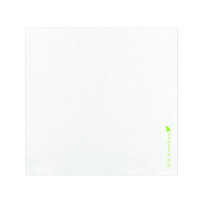 Servilleta de fibra de bambú blanca 400x400mm
