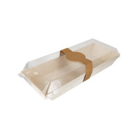 Bandeja de madera rectangular "Samouraï" 215x90mm H28mm