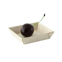 Bandeja de madera "Samouraï" 60x60mm H15mm