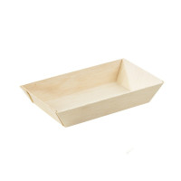 Bandeja de madera rectangular "Samouraï" 155x85mm H28mm