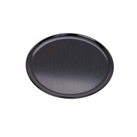 Bandeja/placa negra para de pizza de aluminio anodizado  H8mm