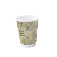 Double walled PLA cardboard cup
