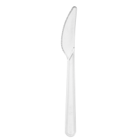 "Lux" transparent plastic PS knife  180