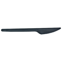 Black PS plastic knife  170