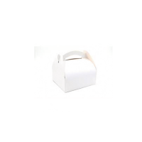 Boîte pâtissière carton blanche avec anse