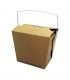 Caja cuadrada de cartón kraft con asa 450ml   H104mm