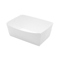 White multi-purpose cardboard container 440ml 110x80mm H40mm