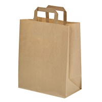 Kraft/brown paper carrier bag