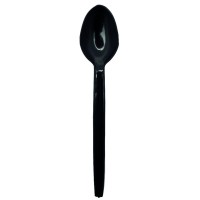 Black PS plastic teaspoon 114