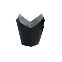 Papel negro tulipán de cocción antigrasa  H90mm