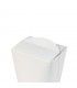 Caja redonda de cartón blanco con cierre de muesca  H98mm 750ml