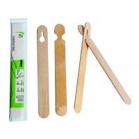 Palillos de madera envueltos 2 unidades  H150mm