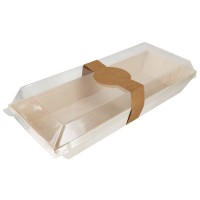 "Samurai" rectangular wooden tray