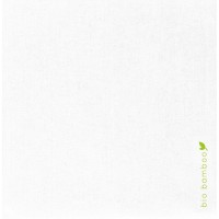 Servilleta de fibra de bambú blanca 250x250mm