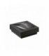 Black square "Kray" cardboard box with window lid  115x115mm H40mm 410ml