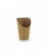 Kraft brown cardboard snack cup  H98mm