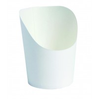 White cardboard wrap cup  Ø50mm  H79mm