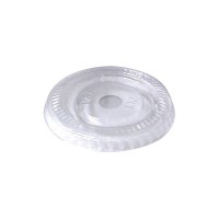 Clear PET plastic flat lid