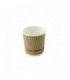 "Rippley" beige rippled wall coffee cup 590ml 90mm  H60mm