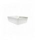 White cardboard meal box  215x160mm H65mm 1900ml