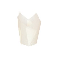 Fuente de horno tulipán blanco 15 x 15 x 8cm