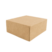 Scatola da pasticceria in cartone kraft 140x140mm H60mm