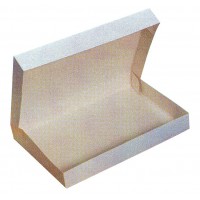 White cardboard lunch box 200x290mm H60mm