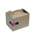 Kraft "LunchNGo" box with cup holder  325x225mm H175mm