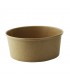 Buckaty" round kraft cardboard salad bowl 1000ml 18,6x16,4x5,9cm