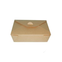 Kraft cardboard meal box PE laminated