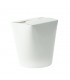 Pot carton blanc base ronde fermeture à fente 72x87mm H95mm 550ml