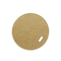 Kraft/brown cardboard lid for hot and cold foods