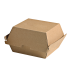Caja de cartón kraft para hamburguesas microcanal    H80mm
