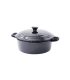 Mini round tureen with black porcelain lid   H97mm 600ml