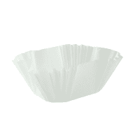 Molde ovalado para horneado de papel blanco antigrasa