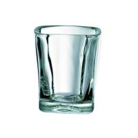Vaso chupito de cristal cuadrado "Quadra"