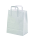 White paper recycled carrier bag  260x170mm H280mm
