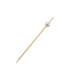 "Bijou" bamboo skewer with white pearl 9x9mm H90mm