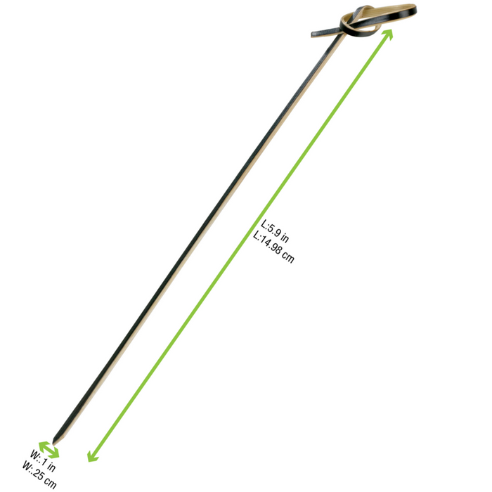 Pincho de bambú H150mm
