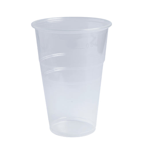 Vaso de postre de plástico PP transparente H135mm 400ml