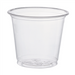 Salsera redonda de plástico PLA transparente H64mm 180ml