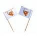 Pincho de madera con bandera medio hecho 65