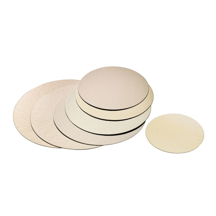Rond carton double face or/noir