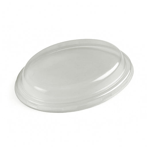 Couvercle transparent pour panier plastique tressé