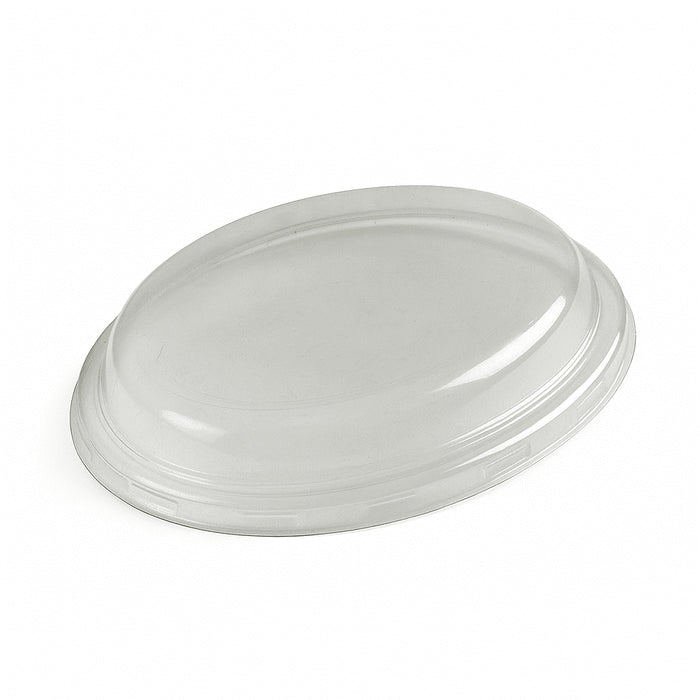 Couvercle transparent pour panier plastique tressé
