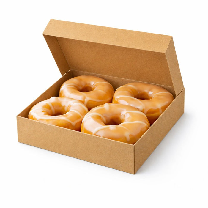 Caja pastelera de cartón kraft 320x320mm H50mm