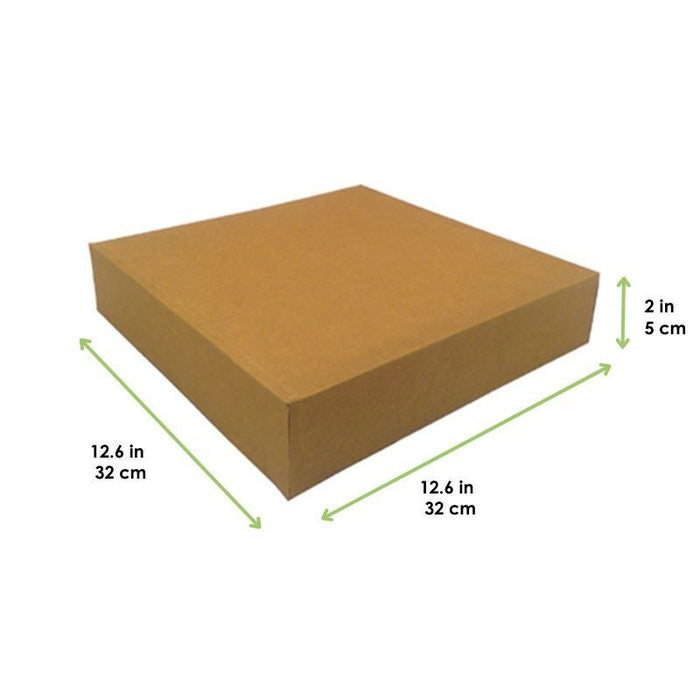 Caja pastelera de cartón kraft 320x320mm H50mm