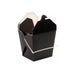 Caja pasta negra con asas 100x100mm H110mm 950ml