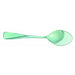 Mini cuchara verde transparente 95